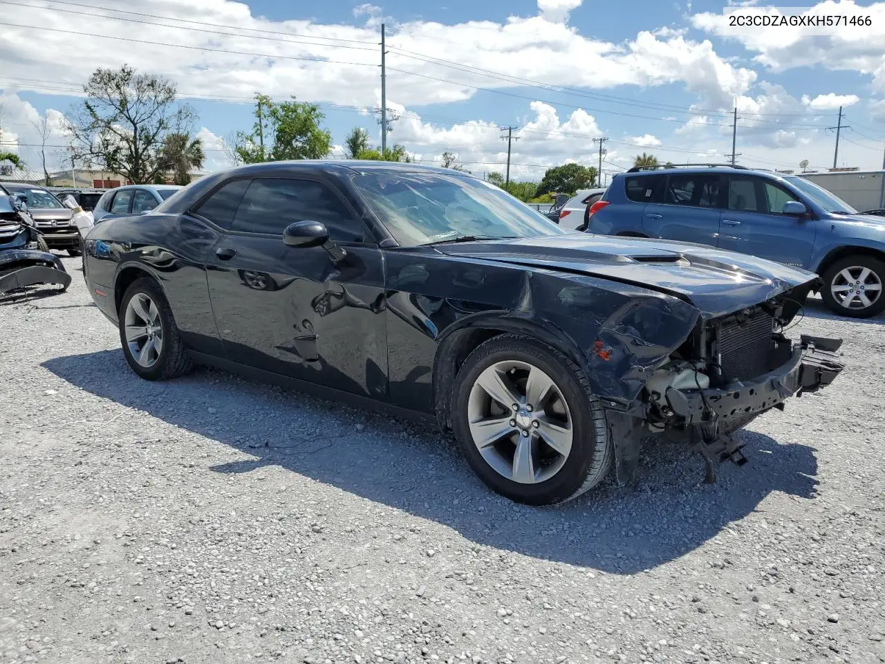 2019 Dodge Challenger Sxt VIN: 2C3CDZAGXKH571466 Lot: 62383305