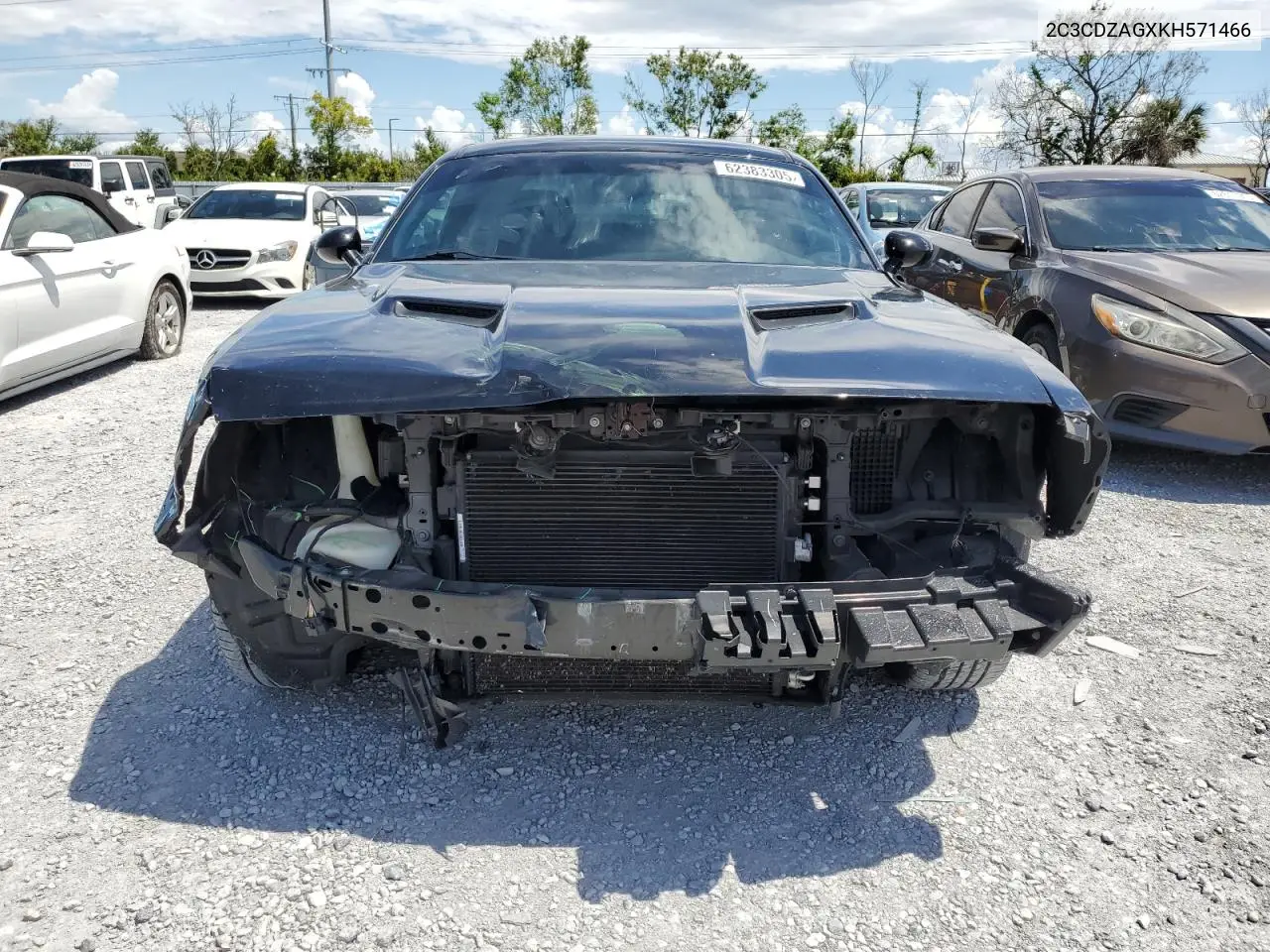 2019 Dodge Challenger Sxt VIN: 2C3CDZAGXKH571466 Lot: 62383305