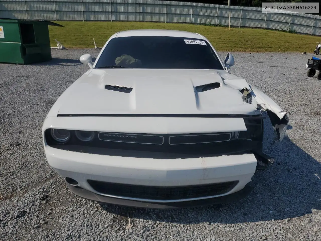 2019 Dodge Challenger Sxt VIN: 2C3CDZAG3KH616229 Lot: 62657725