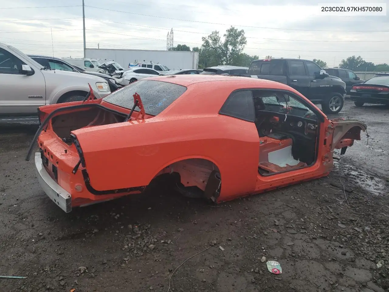 2019 Dodge Challenger Srt Hellcat Redeye VIN: 2C3CDZL97KH570080 Lot: 62723275