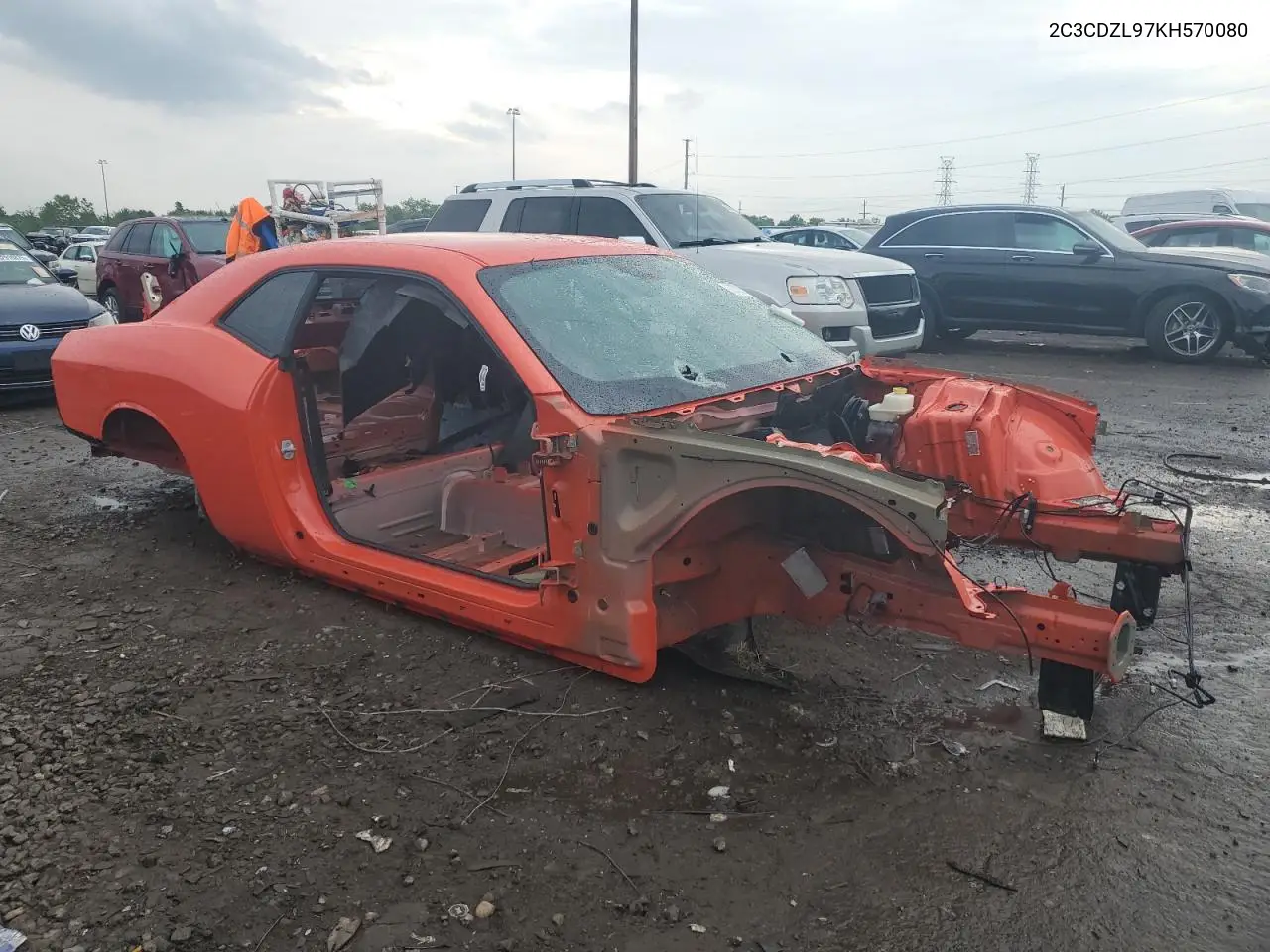 2019 Dodge Challenger Srt Hellcat Redeye VIN: 2C3CDZL97KH570080 Lot: 62723275