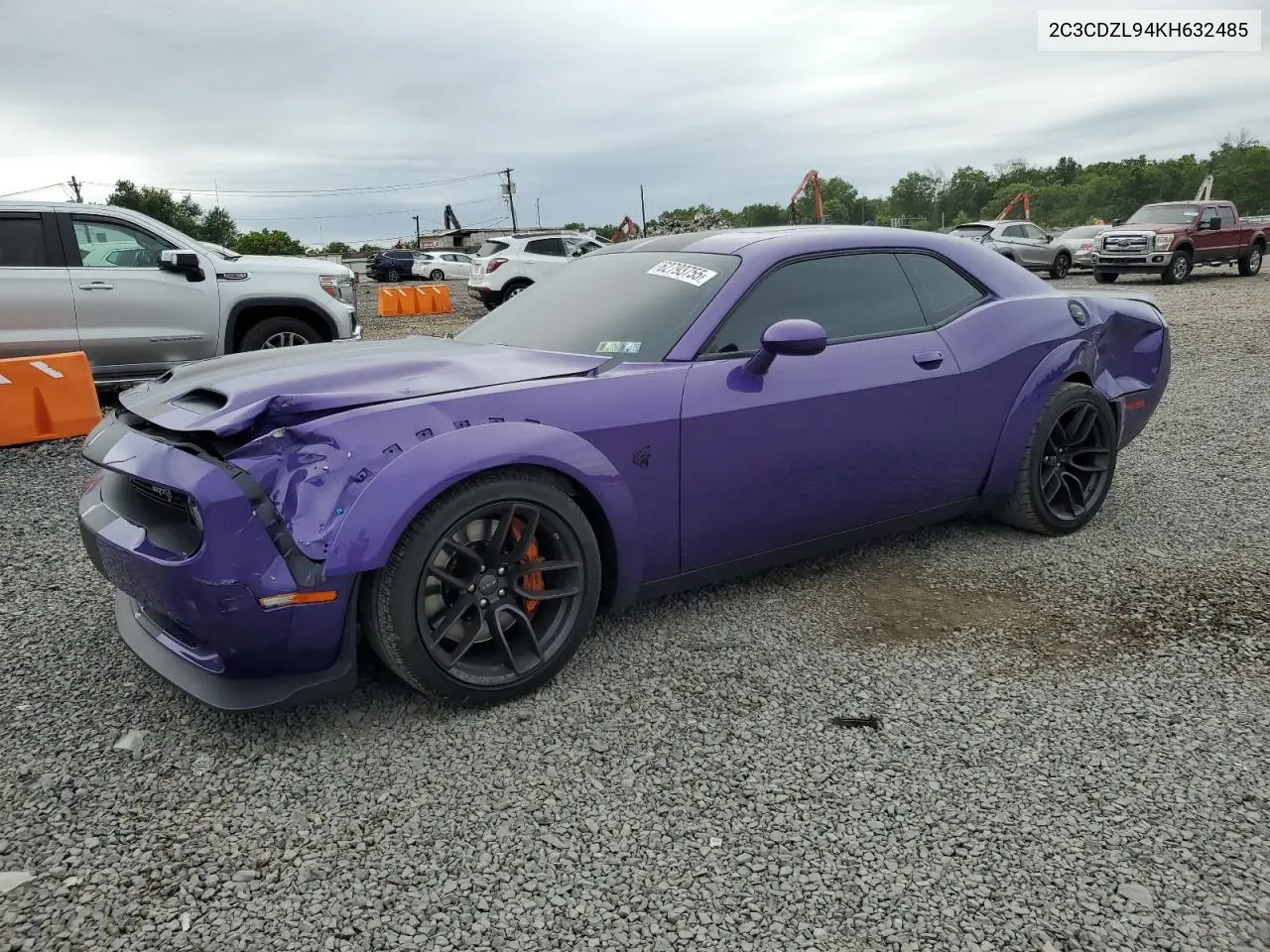 2019 Dodge Challenger Srt Hellcat Redeye VIN: 2C3CDZL94KH632485 Lot: 62793755
