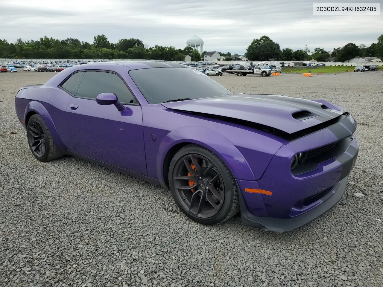 2019 Dodge Challenger Srt Hellcat Redeye VIN: 2C3CDZL94KH632485 Lot: 62793755