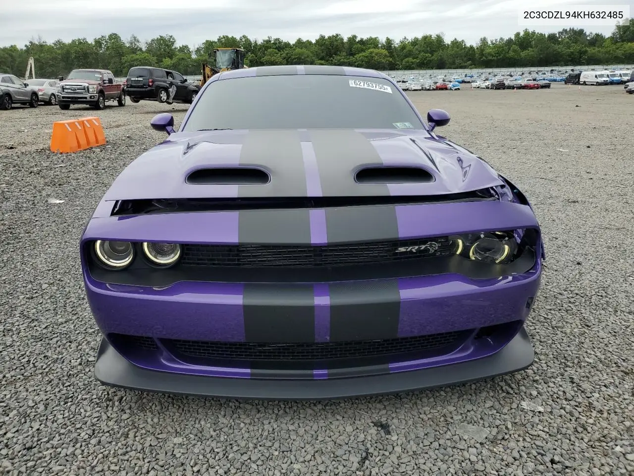 2019 Dodge Challenger Srt Hellcat Redeye VIN: 2C3CDZL94KH632485 Lot: 62793755
