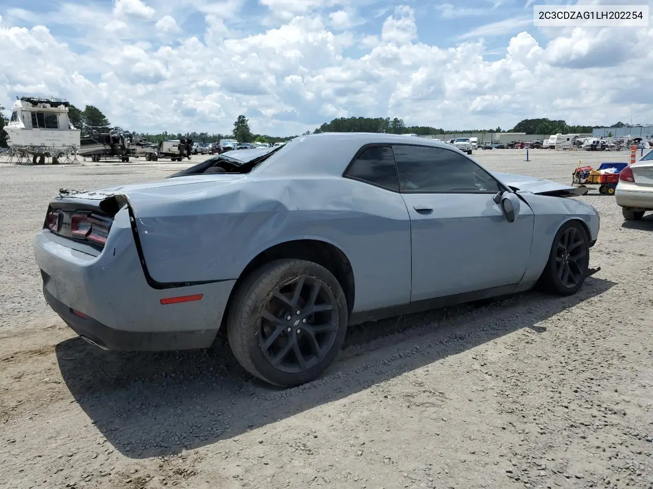 2020 Dodge Challenger Sxt VIN: 2C3CDZAG1LH202254 Lot: 55836435