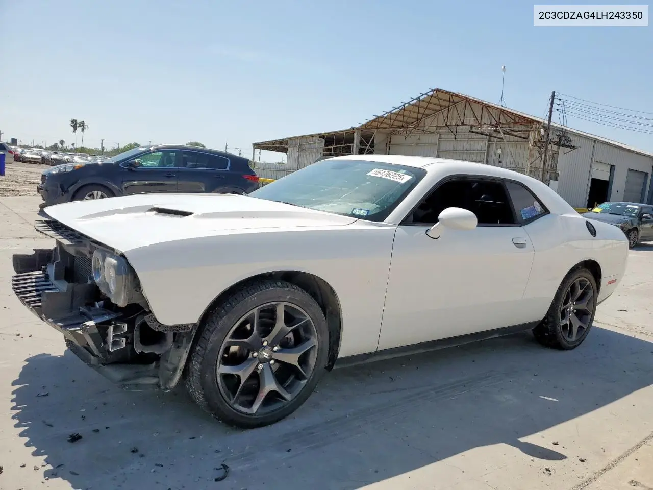 2020 Dodge Challenger Sxt VIN: 2C3CDZAG4LH243350 Lot: 56476225
