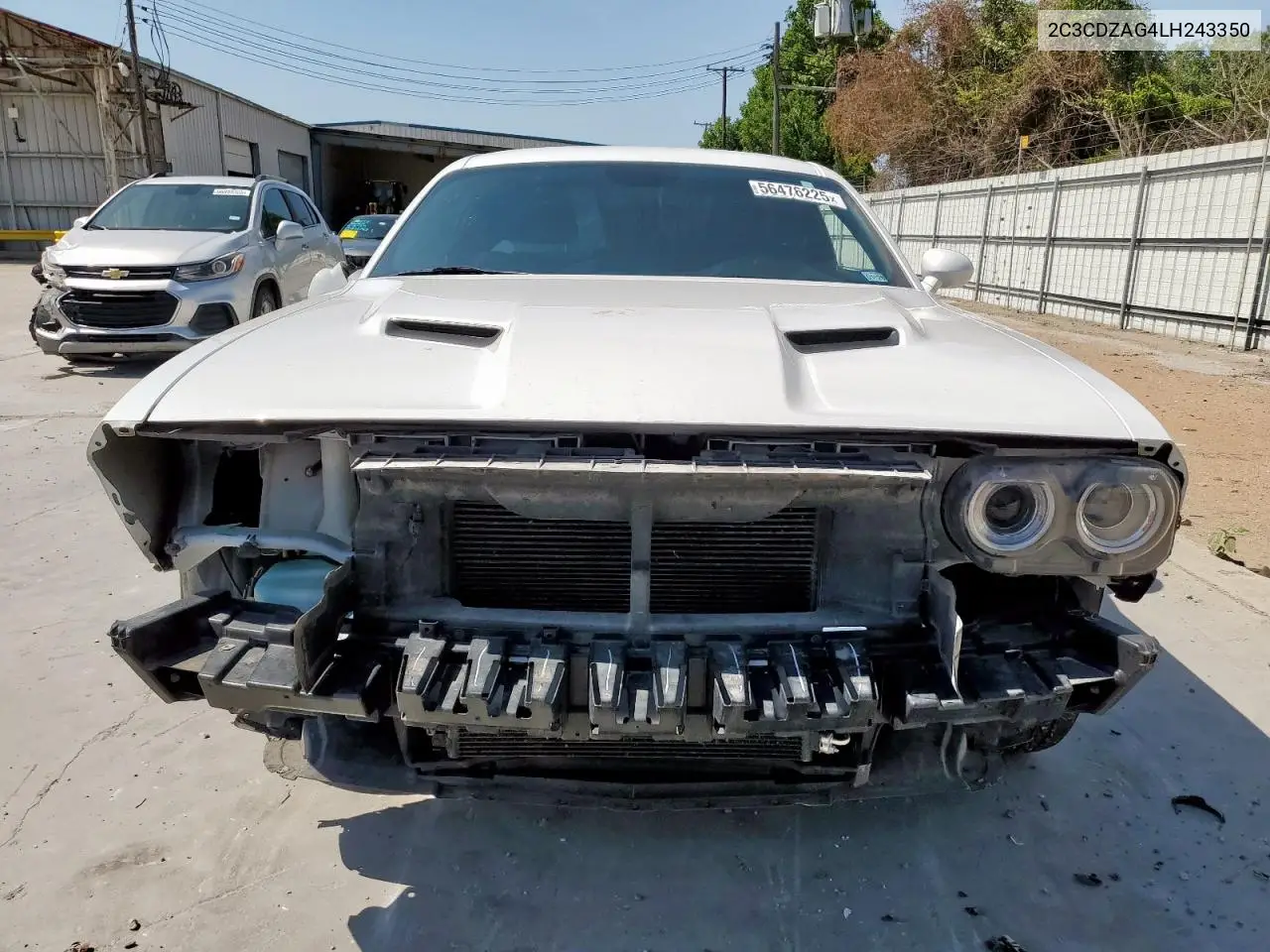 2020 Dodge Challenger Sxt VIN: 2C3CDZAG4LH243350 Lot: 56476225