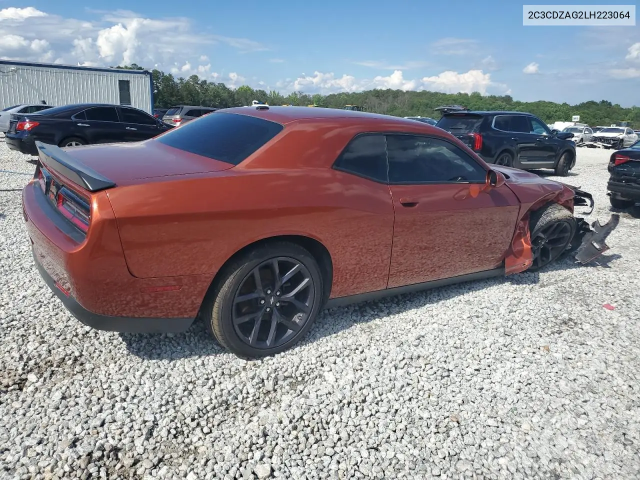 2020 Dodge Challenger Sxt VIN: 2C3CDZAG2LH223064 Lot: 56939275