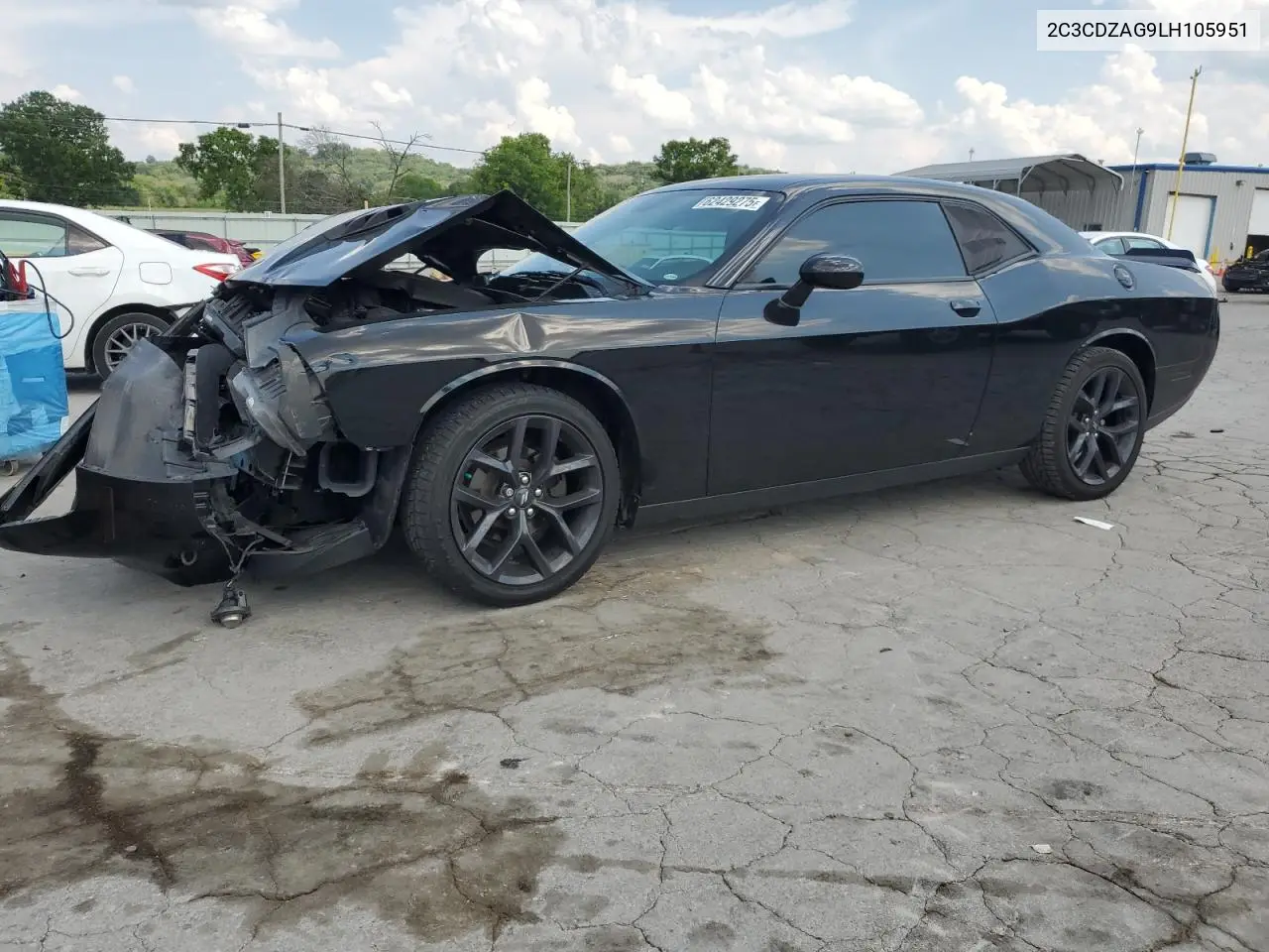 2020 Dodge Challenger Sxt VIN: 2C3CDZAG9LH105951 Lot: 62429275