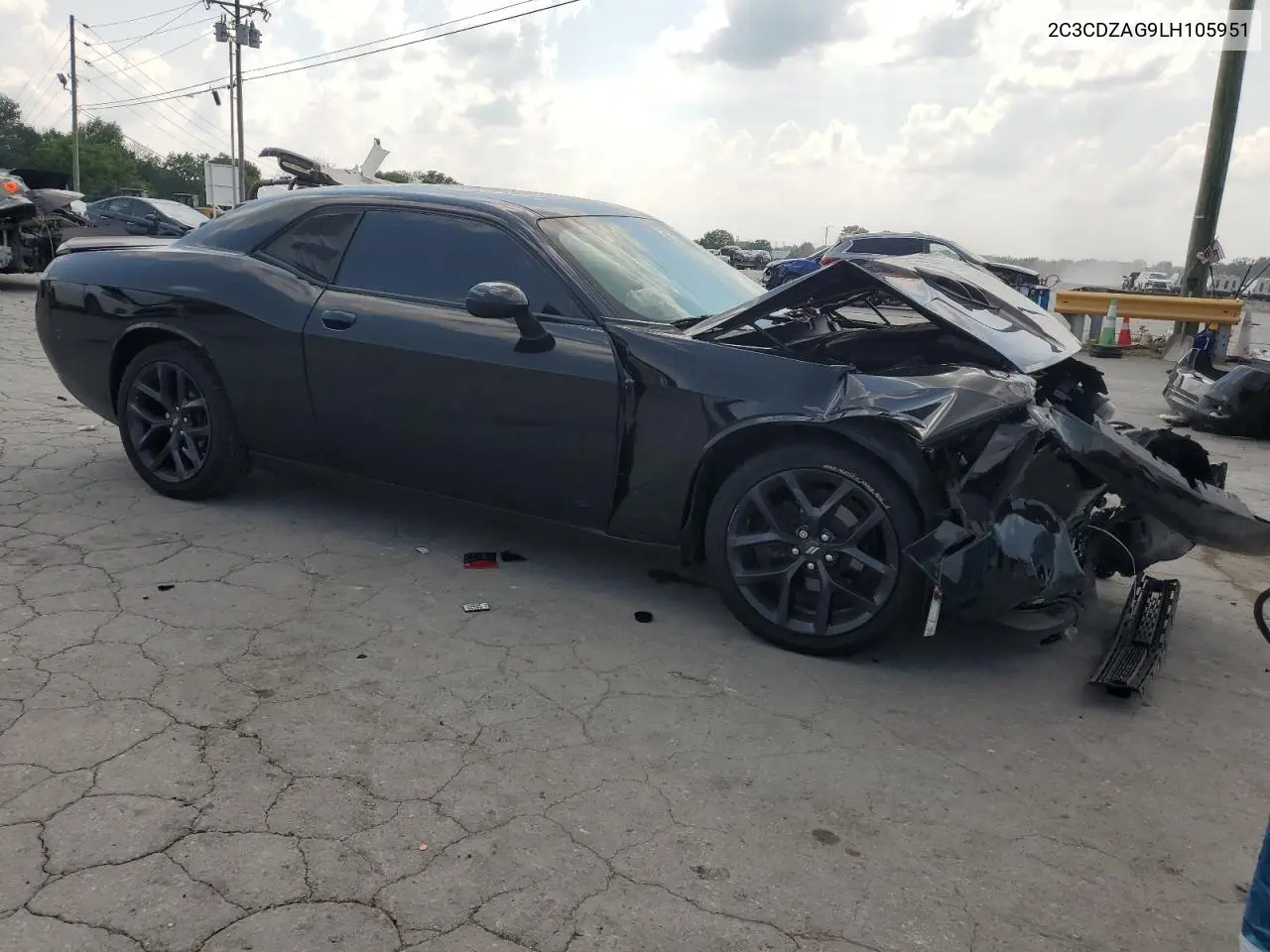 2020 Dodge Challenger Sxt VIN: 2C3CDZAG9LH105951 Lot: 62429275