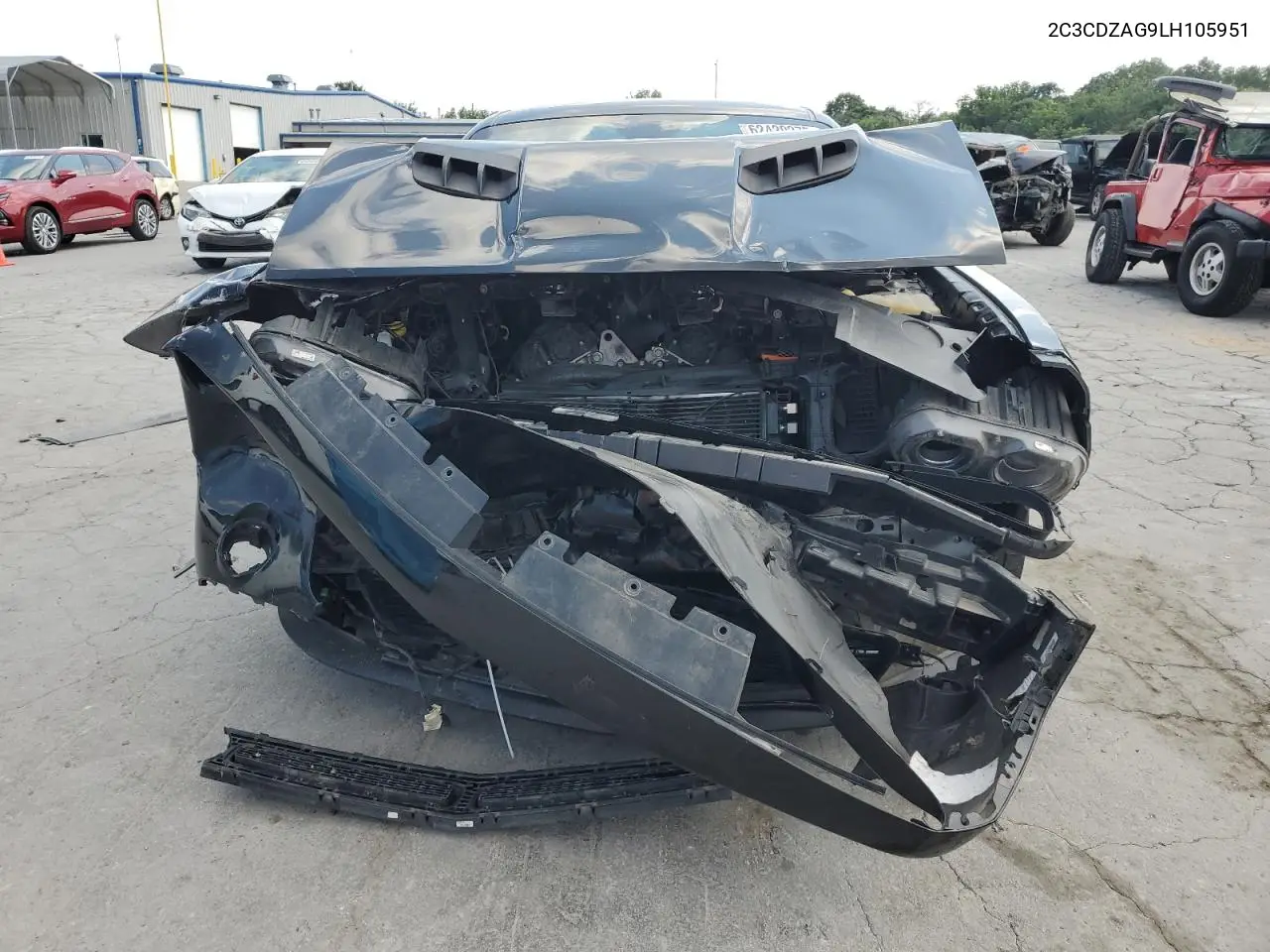 2020 Dodge Challenger Sxt VIN: 2C3CDZAG9LH105951 Lot: 62429275