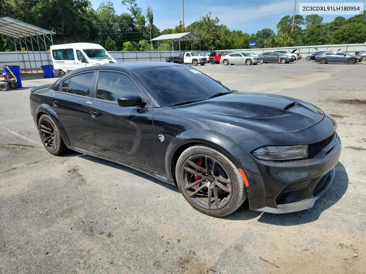 2020 Dodge Charger Srt Hellcat VIN: 2C3CDXL91LH180954 Lot: 62536295