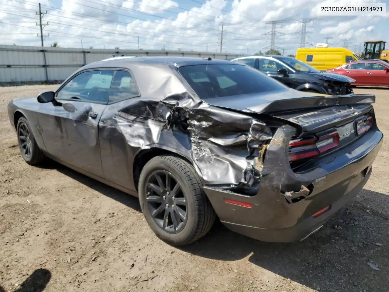 2020 Dodge Challenger Sxt VIN: 2C3CDZAG1LH214971 Lot: 62557435