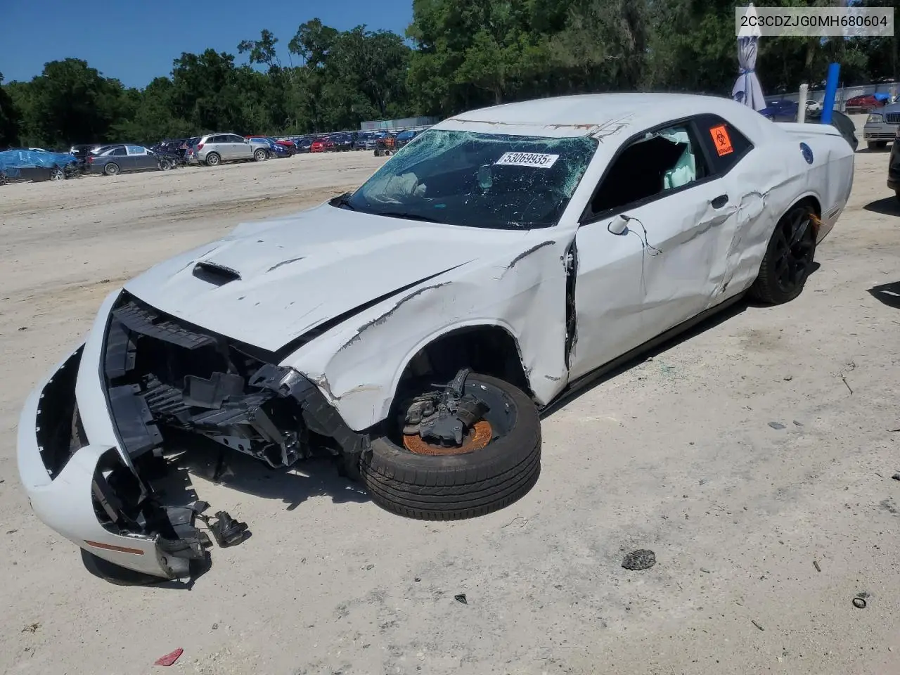 2021 Dodge Challenger Gt VIN: 2C3CDZJG0MH680604 Lot: 53069935