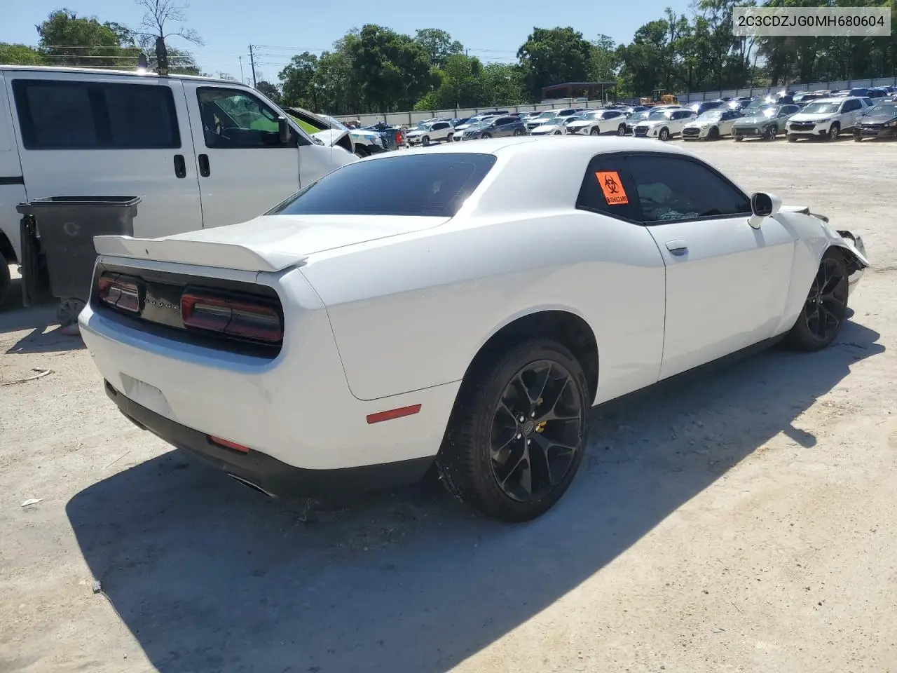2021 Dodge Challenger Gt VIN: 2C3CDZJG0MH680604 Lot: 53069935