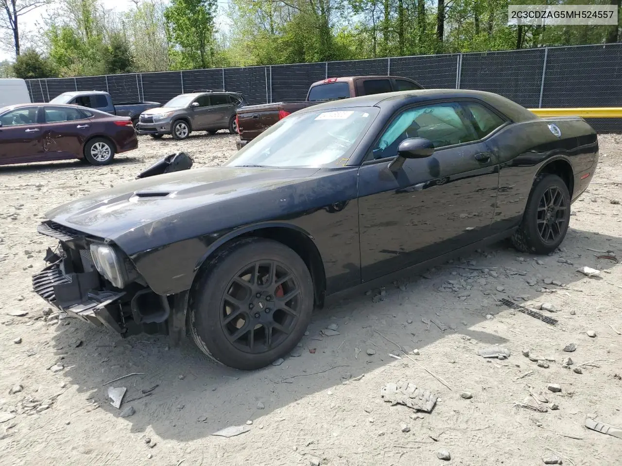 2021 Dodge Challenger Sxt VIN: 2C3CDZAG5MH524557 Lot: 54148625