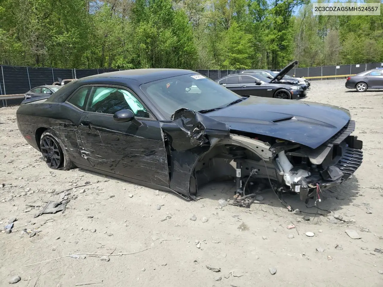 2021 Dodge Challenger Sxt VIN: 2C3CDZAG5MH524557 Lot: 54148625