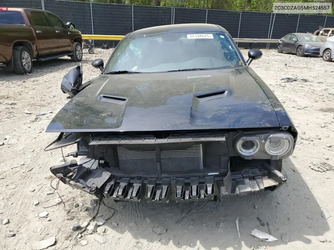 2021 Dodge Challenger Sxt VIN: 2C3CDZAG5MH524557 Lot: 54148625