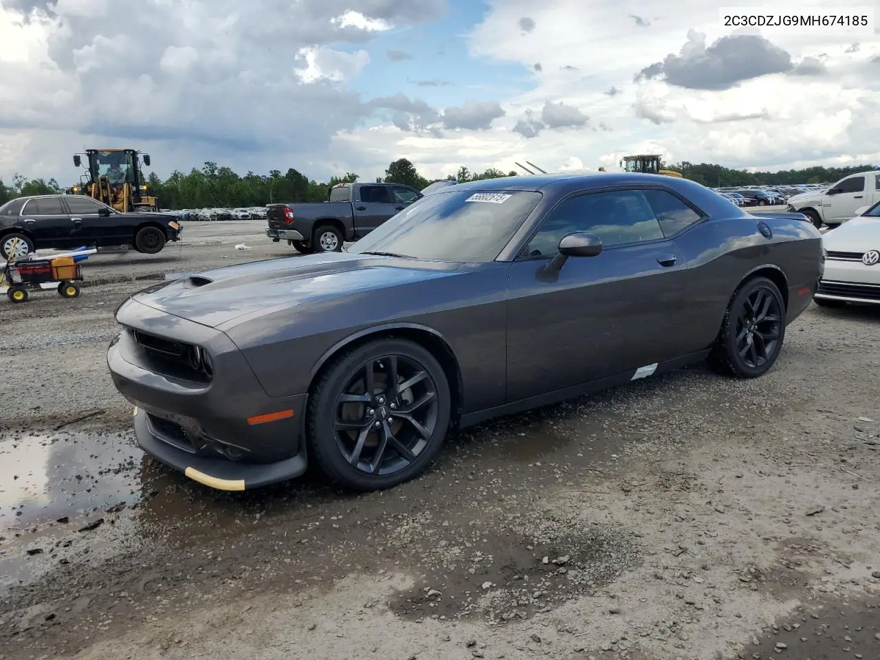 2021 Dodge Challenger Gt VIN: 2C3CDZJG9MH674185 Lot: 56802615