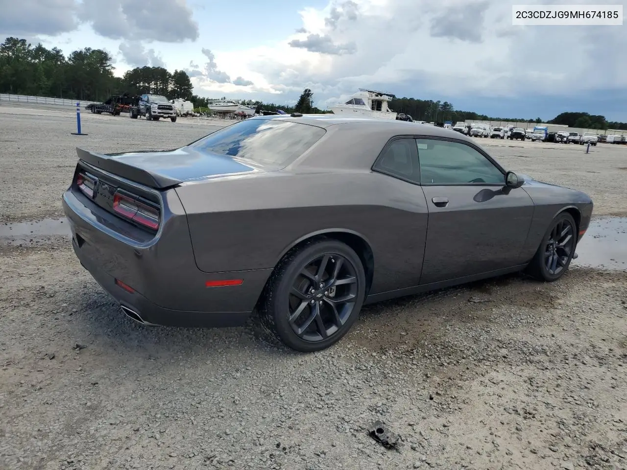 2021 Dodge Challenger Gt VIN: 2C3CDZJG9MH674185 Lot: 56802615