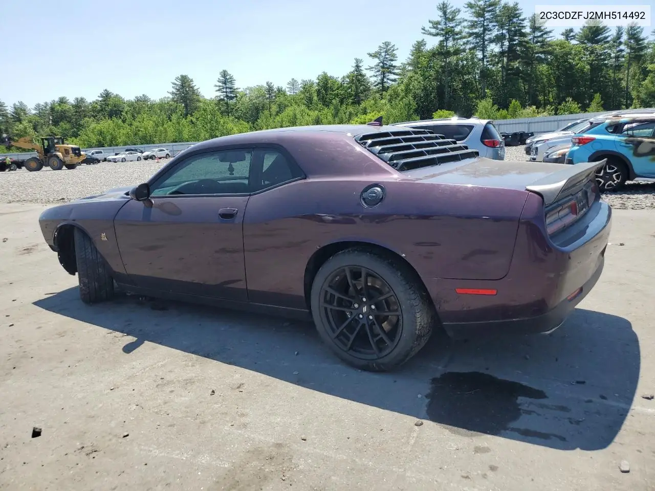 2021 Dodge Challenger R/T Scat Pack VIN: 2C3CDZFJ2MH514492 Lot: 61630125