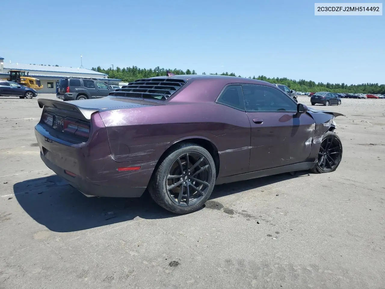 2021 Dodge Challenger R/T Scat Pack VIN: 2C3CDZFJ2MH514492 Lot: 61630125