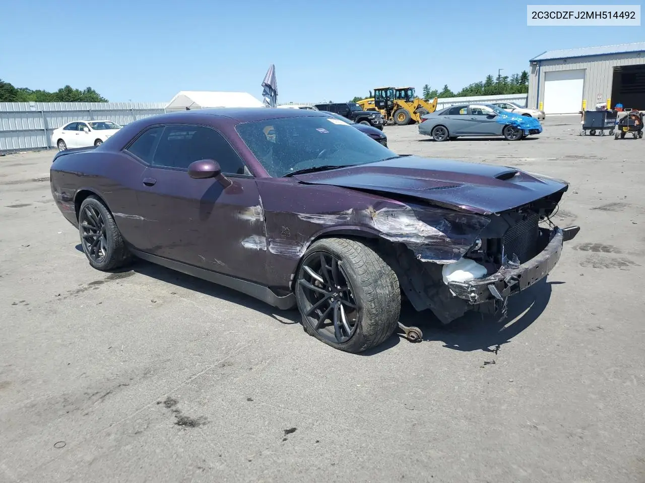 2021 Dodge Challenger R/T Scat Pack VIN: 2C3CDZFJ2MH514492 Lot: 61630125
