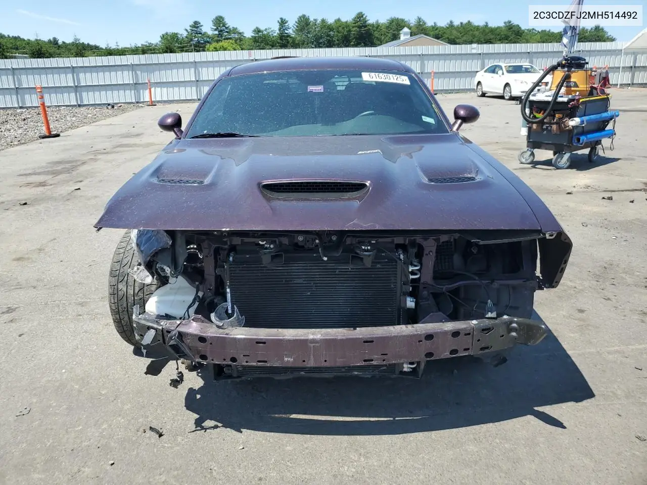 2021 Dodge Challenger R/T Scat Pack VIN: 2C3CDZFJ2MH514492 Lot: 61630125