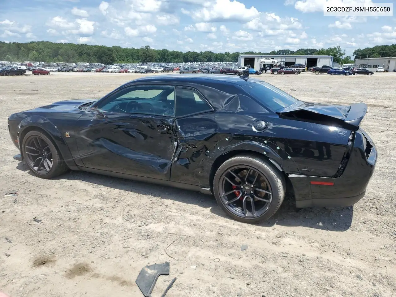 2021 Dodge Challenger R/T Scat Pack VIN: 2C3CDZFJ9MH550650 Lot: 61797585