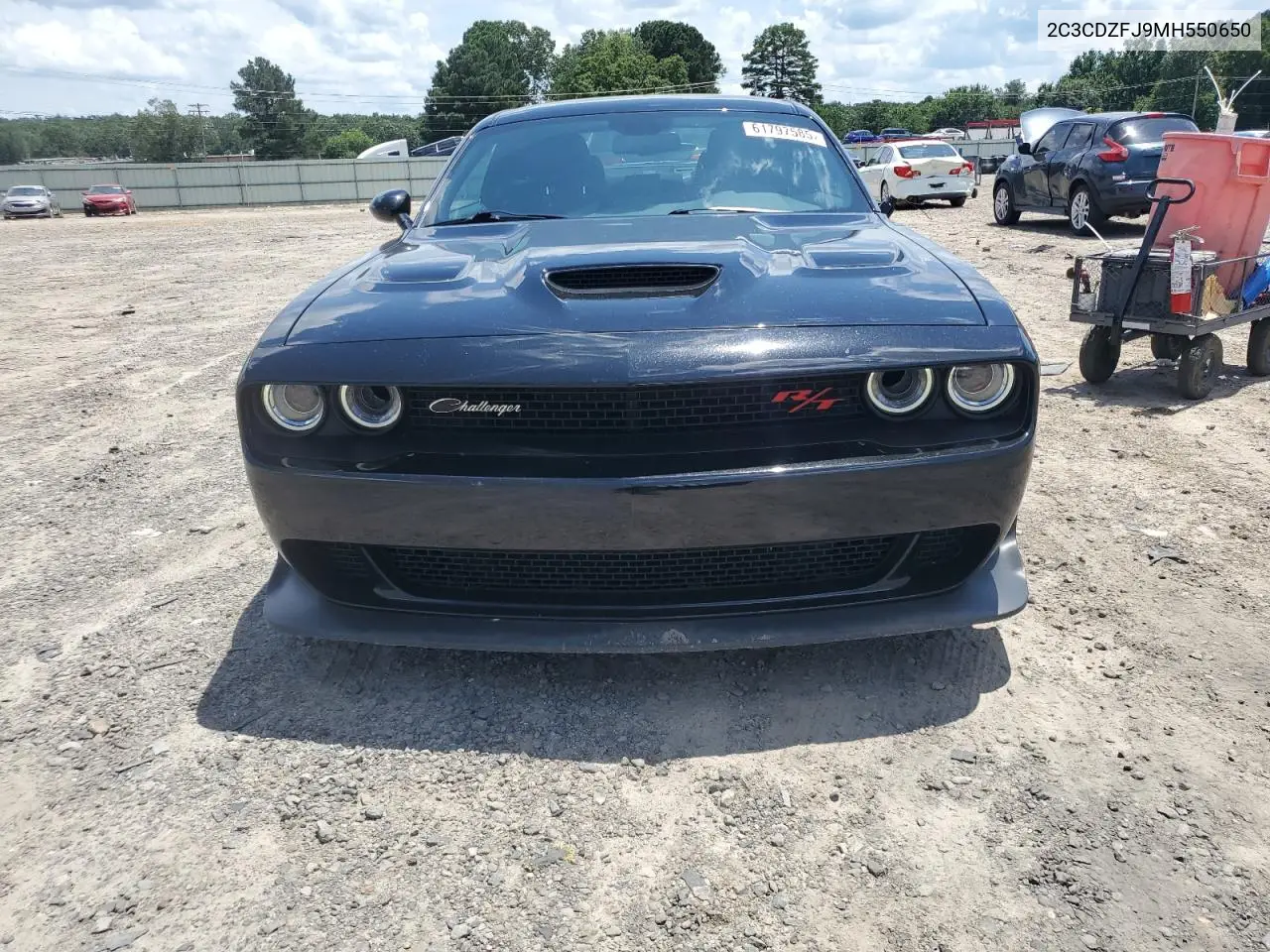 2021 Dodge Challenger R/T Scat Pack VIN: 2C3CDZFJ9MH550650 Lot: 61797585