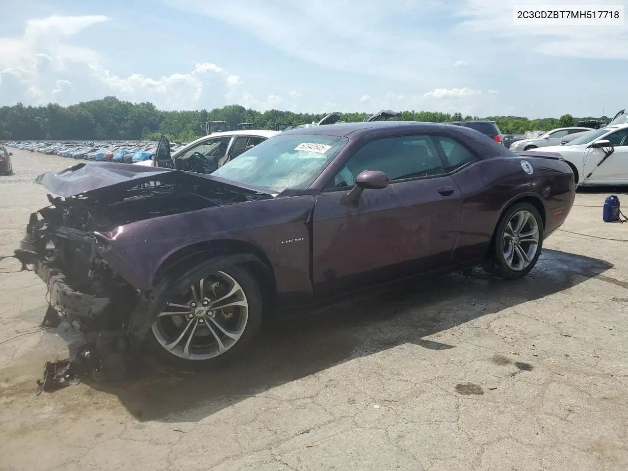 2021 Dodge Challenger R/T VIN: 2C3CDZBT7MH517718 Lot: 62342645