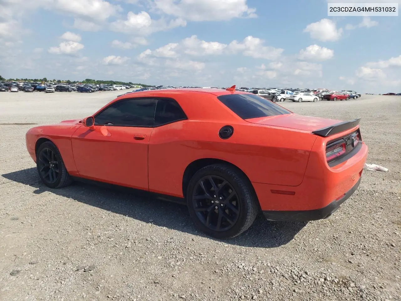 2021 Dodge Challenger Sxt VIN: 2C3CDZAG4MH531032 Lot: 63187385