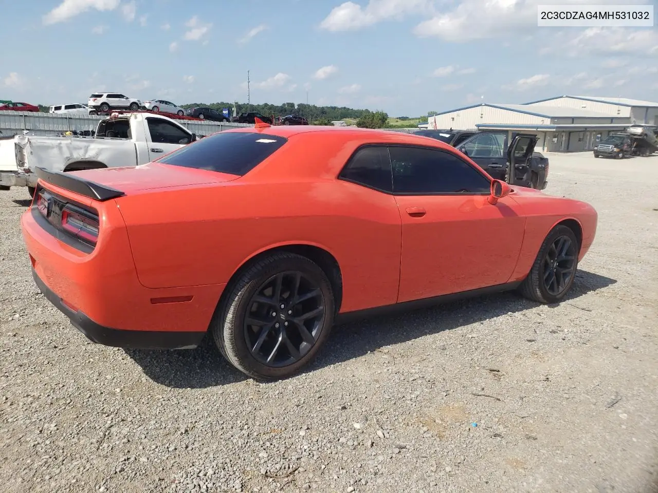 2021 Dodge Challenger Sxt VIN: 2C3CDZAG4MH531032 Lot: 63187385