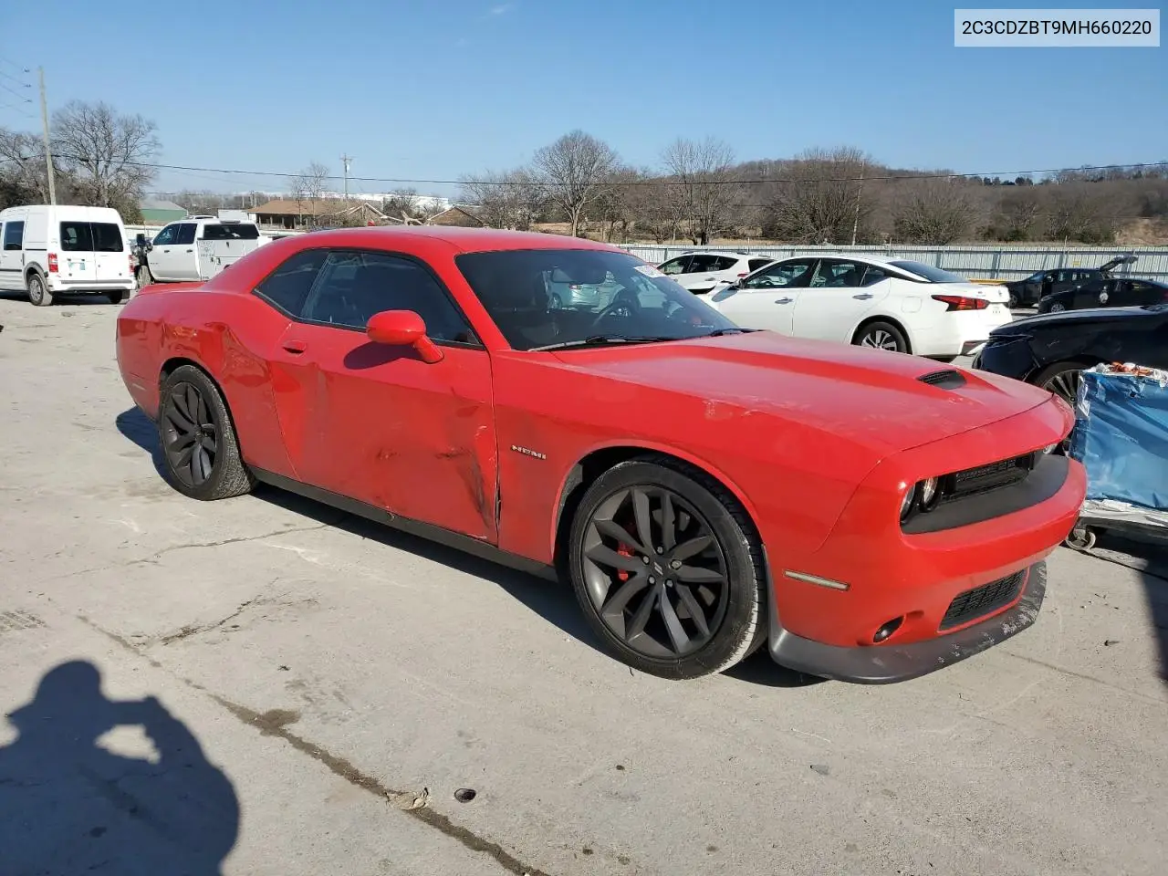 2021 Dodge Challenger R/T VIN: 2C3CDZBT9MH660220 Lot: 89248785