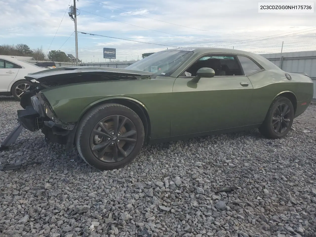 2022 Dodge Challenger Sxt VIN: 2C3CDZGG0NH175736 Lot: 46458235