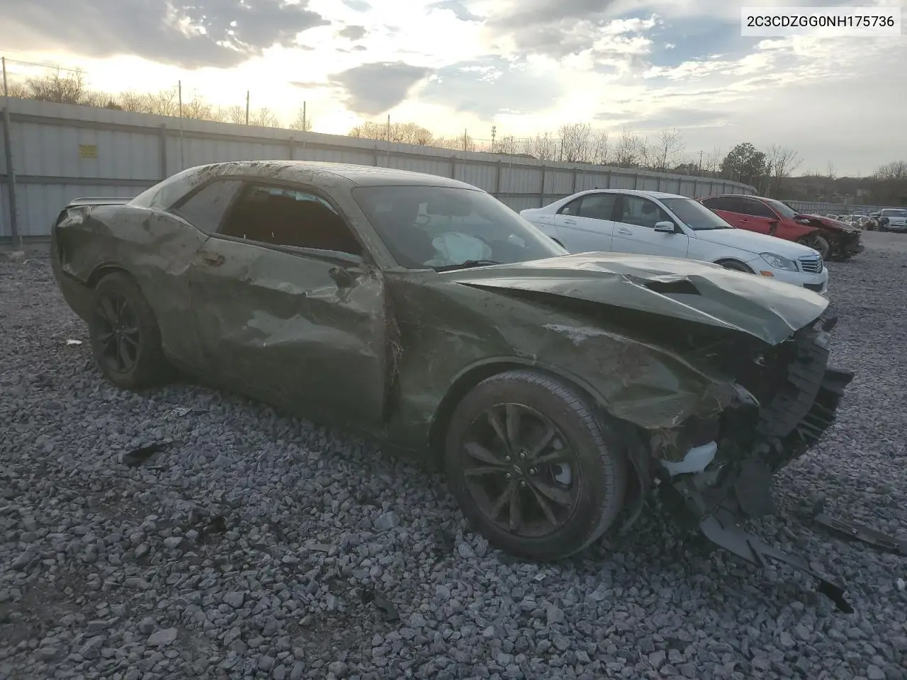 2022 Dodge Challenger Sxt VIN: 2C3CDZGG0NH175736 Lot: 46458235