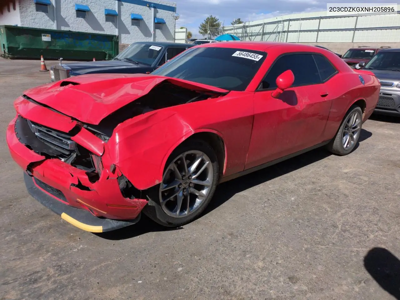 2022 Dodge Challenger Gt VIN: 2C3CDZKGXNH205896 Lot: 56486455
