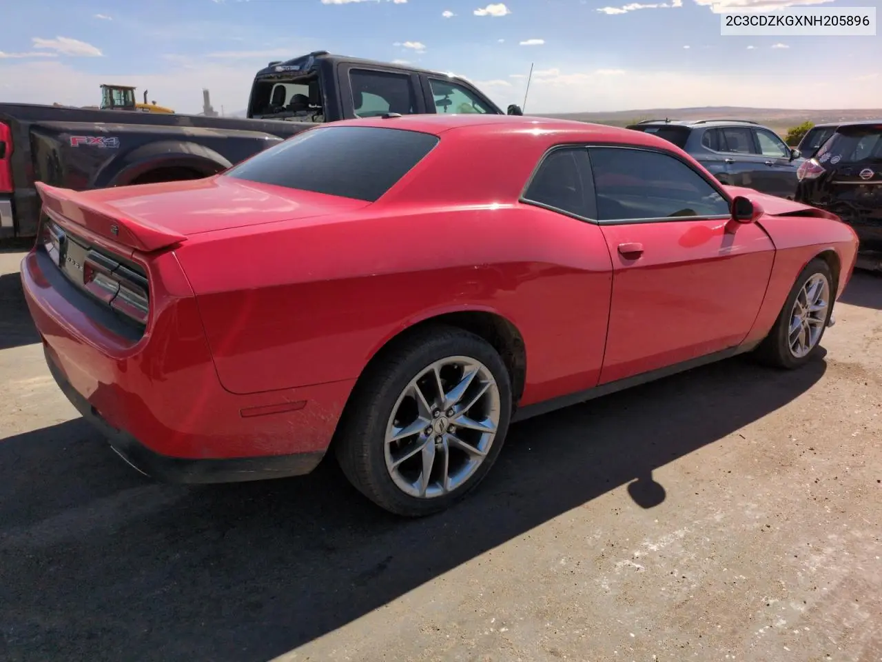 2022 Dodge Challenger Gt VIN: 2C3CDZKGXNH205896 Lot: 56486455