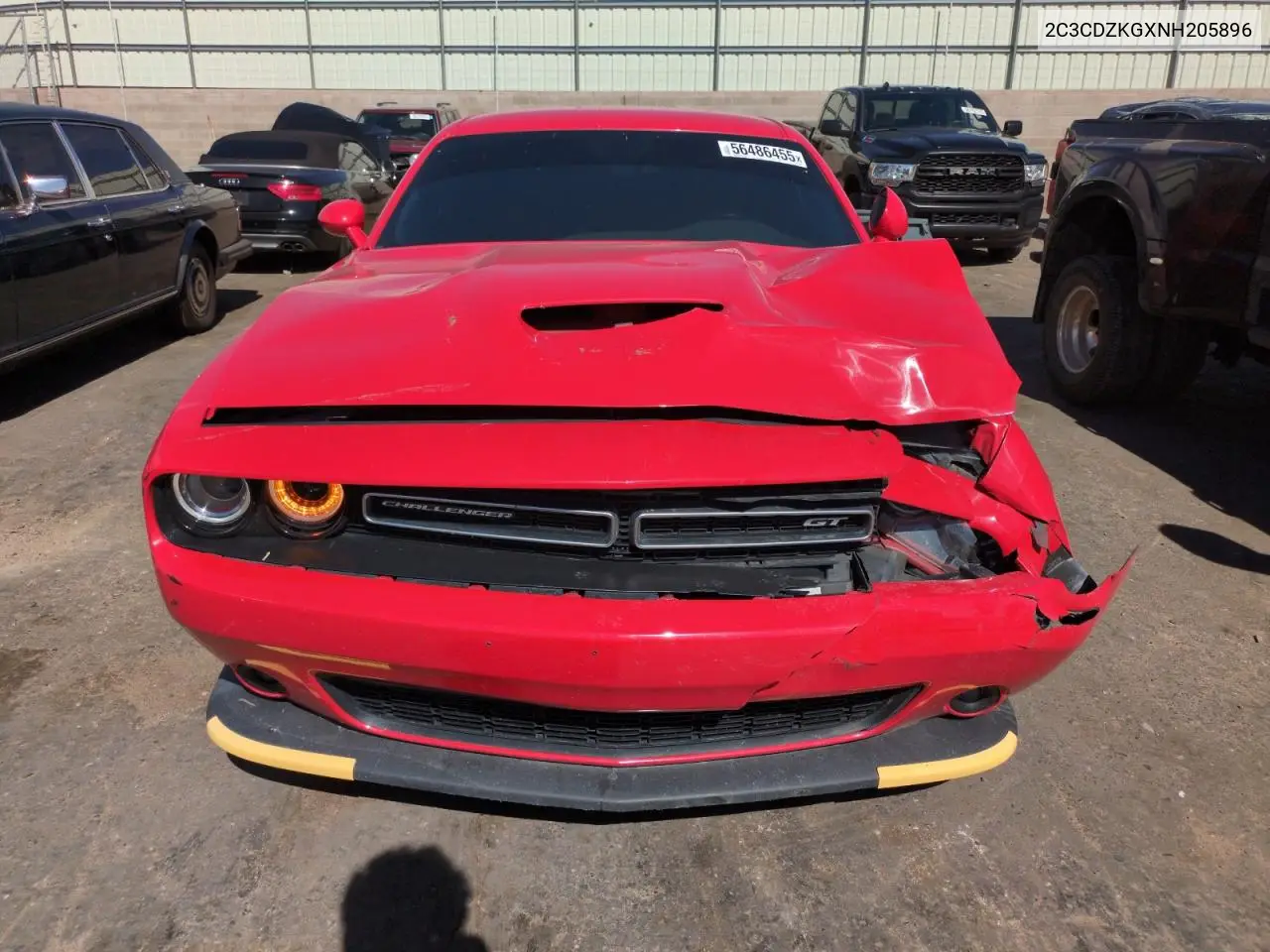 2022 Dodge Challenger Gt VIN: 2C3CDZKGXNH205896 Lot: 56486455