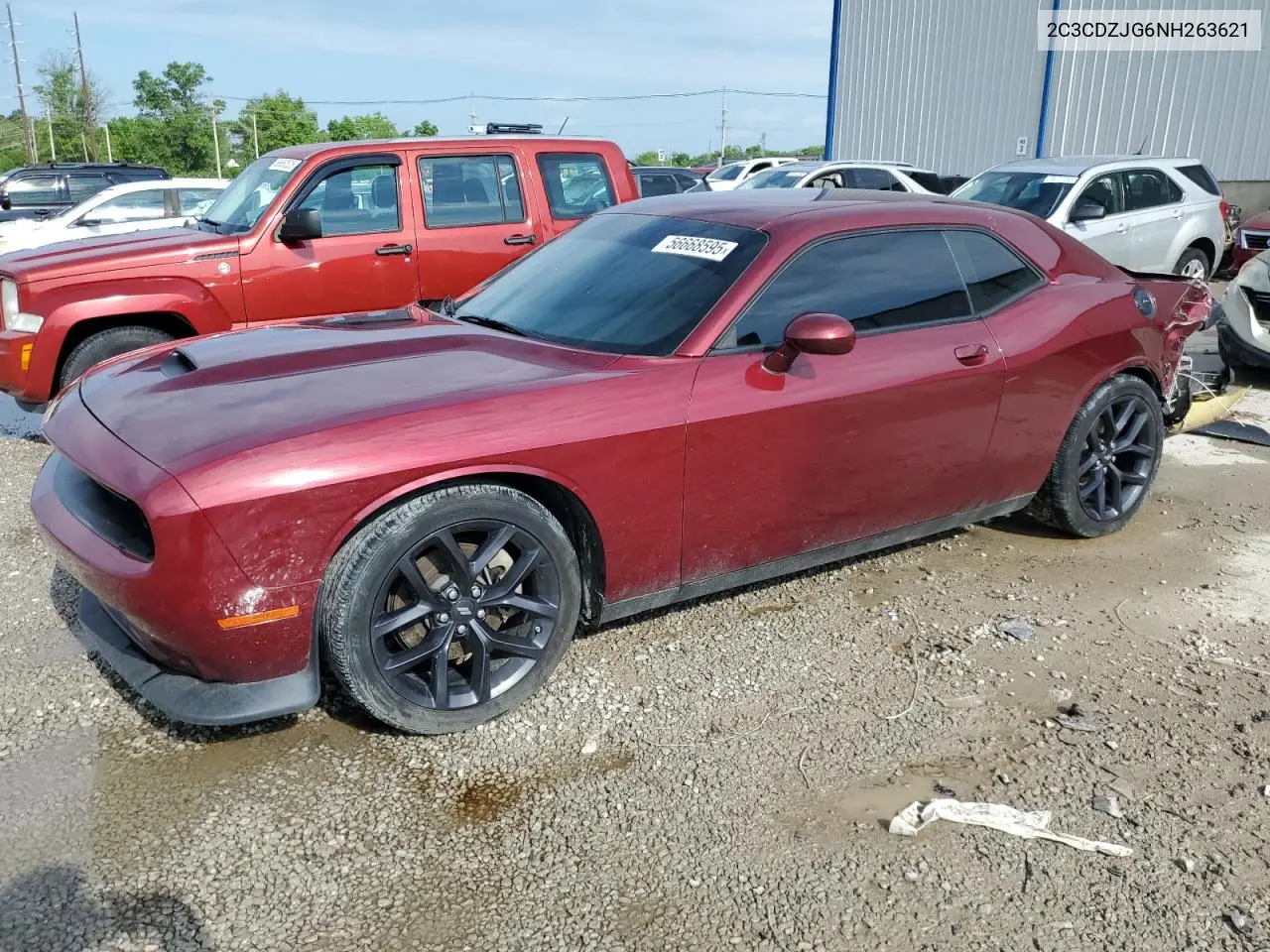 2022 Dodge Challenger Gt VIN: 2C3CDZJG6NH263621 Lot: 56668595