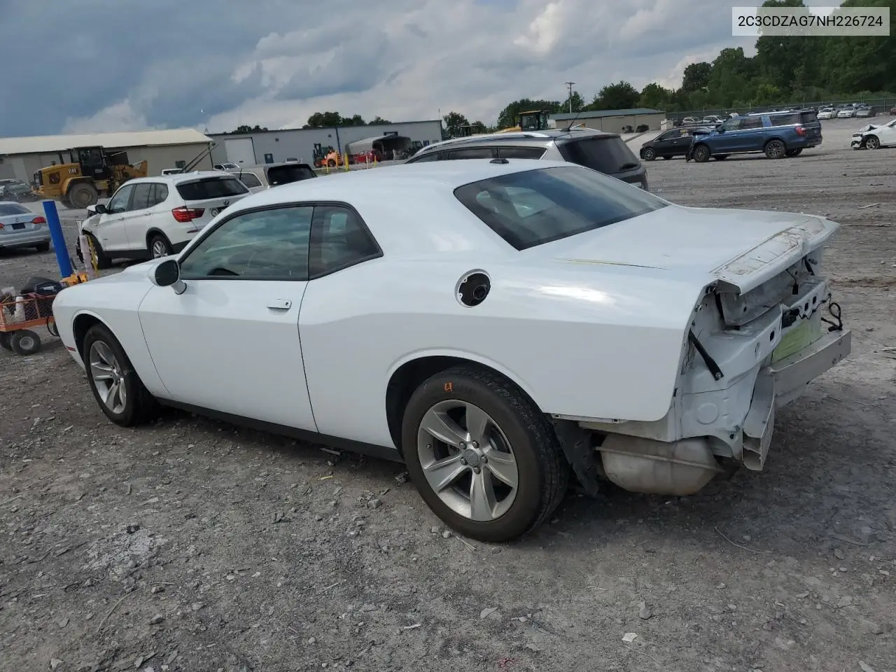 2022 Dodge Challenger Sxt VIN: 2C3CDZAG7NH226724 Lot: 56737755