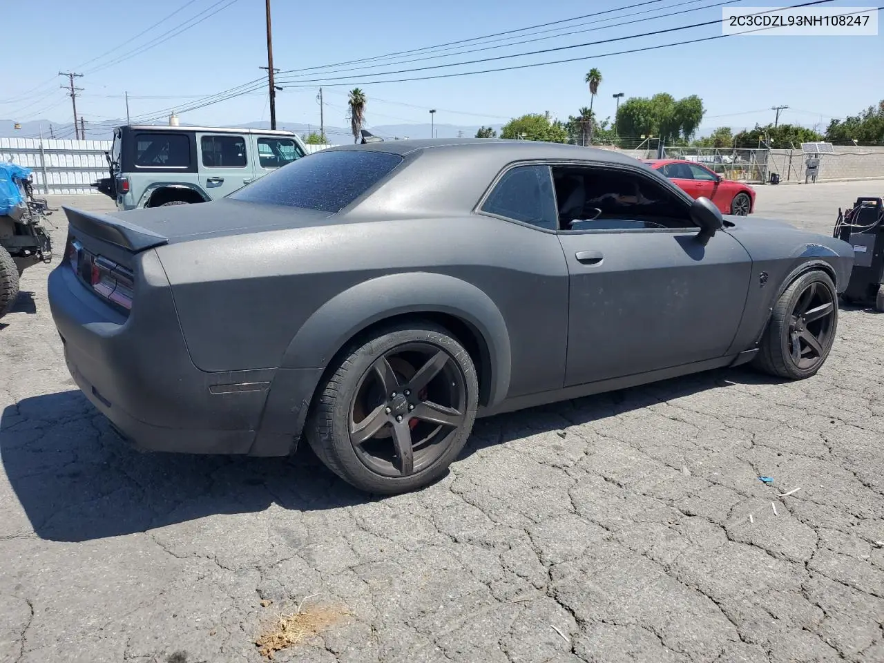 2022 Dodge Challenger Srt Hellcat Redeye VIN: 2C3CDZL93NH108247 Lot: 56986455