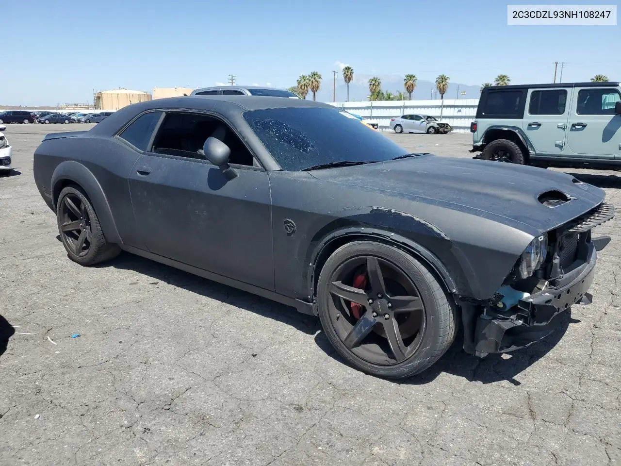2022 Dodge Challenger Srt Hellcat Redeye VIN: 2C3CDZL93NH108247 Lot: 56986455