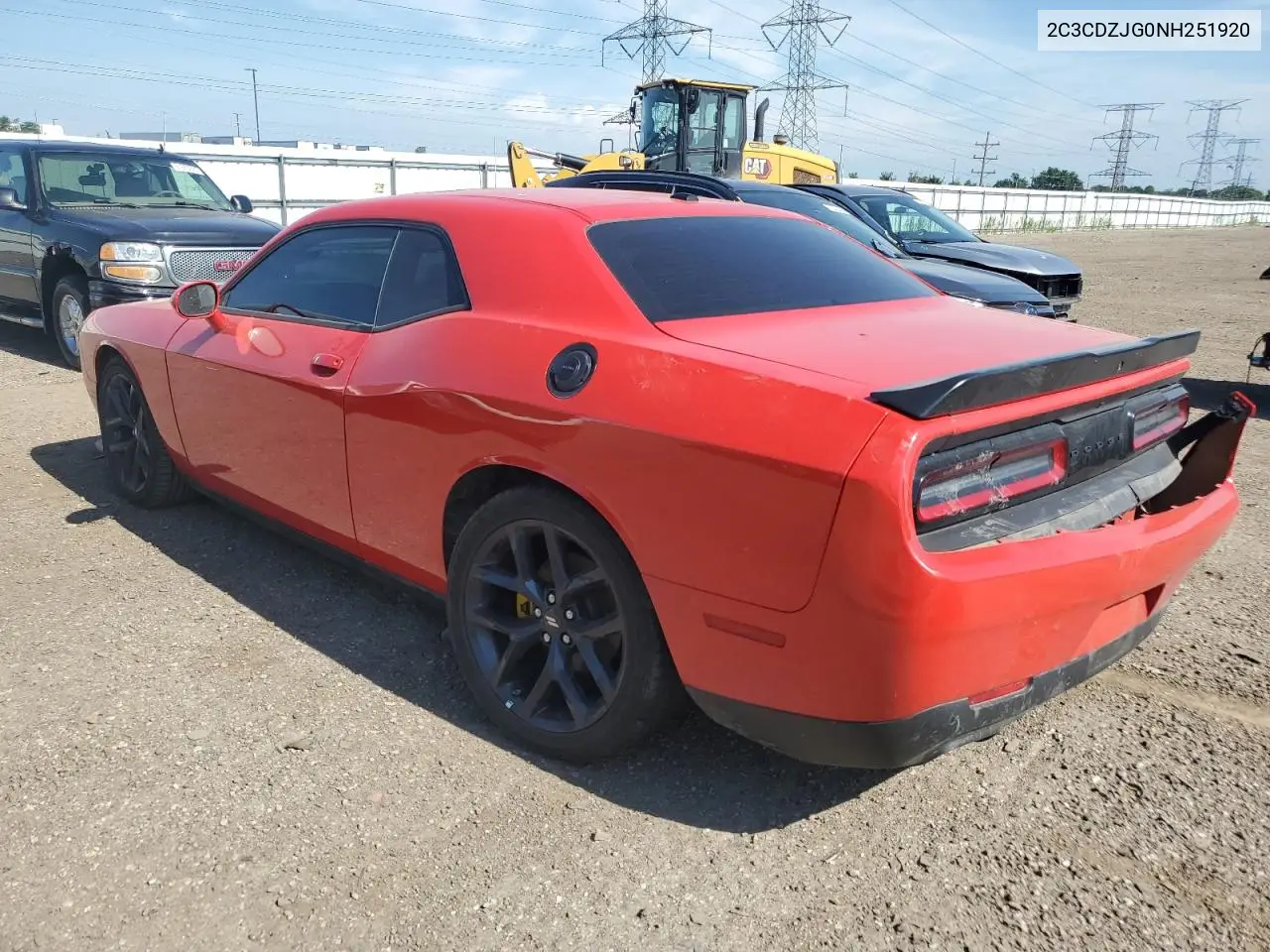 2022 Dodge Challenger Gt VIN: 2C3CDZJG0NH251920 Lot: 62184505