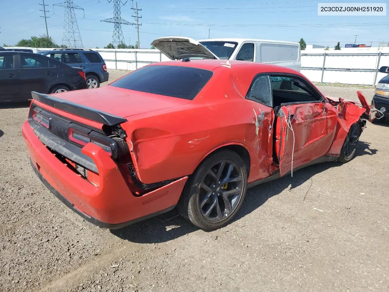 2022 Dodge Challenger Gt VIN: 2C3CDZJG0NH251920 Lot: 62184505
