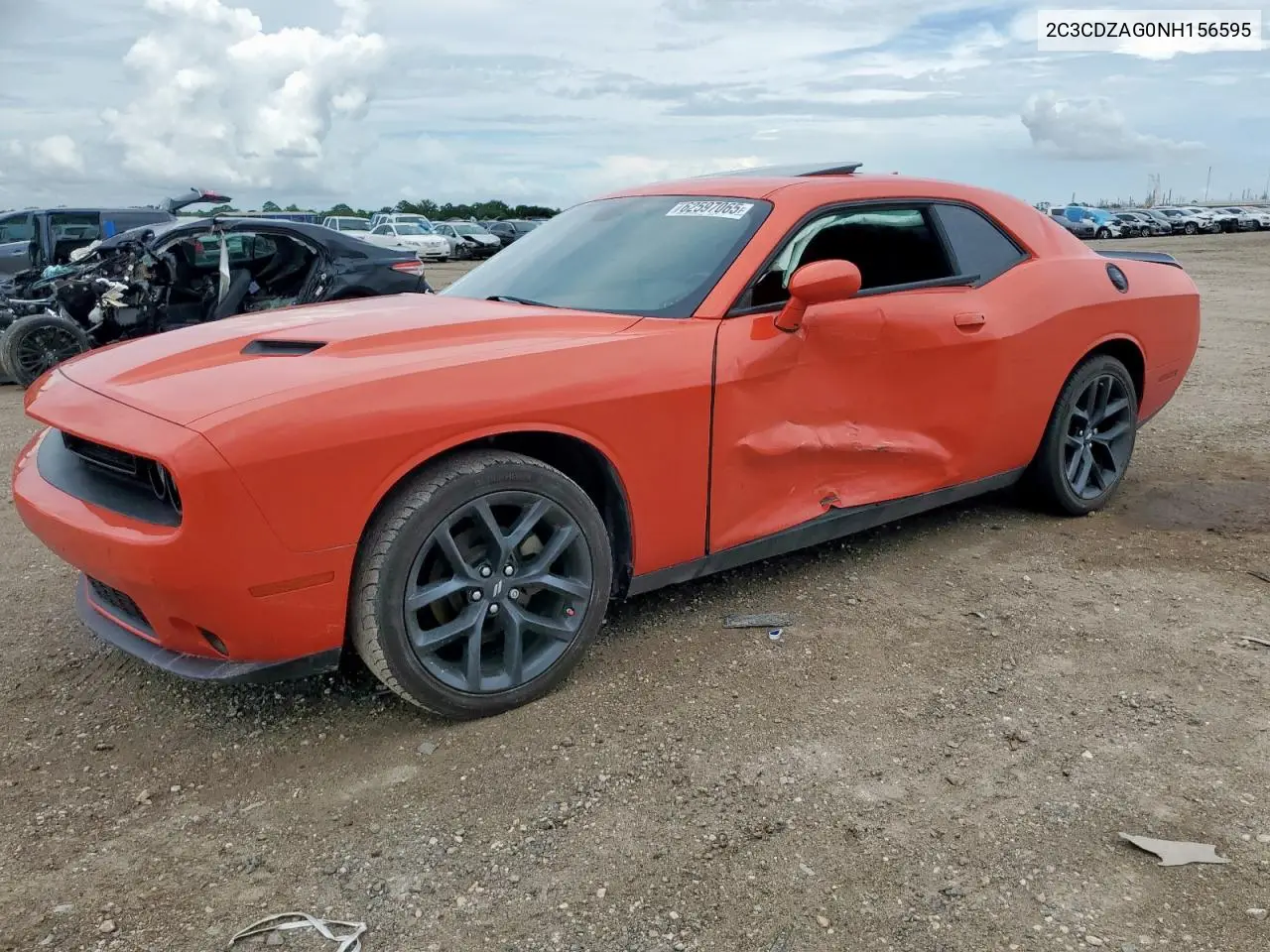 2022 Dodge Challenger Sxt VIN: 2C3CDZAG0NH156595 Lot: 62597065
