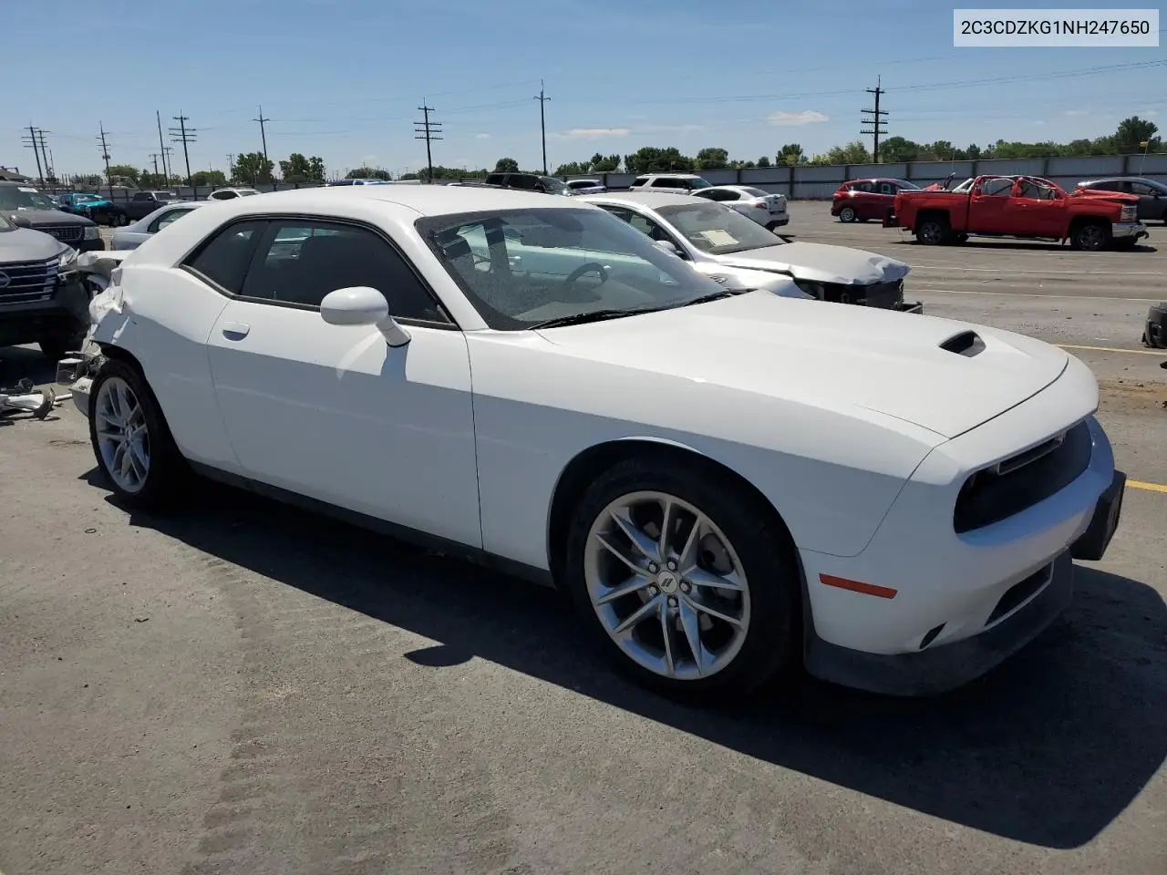 2022 Dodge Challenger Gt VIN: 2C3CDZKG1NH247650 Lot: 62853455