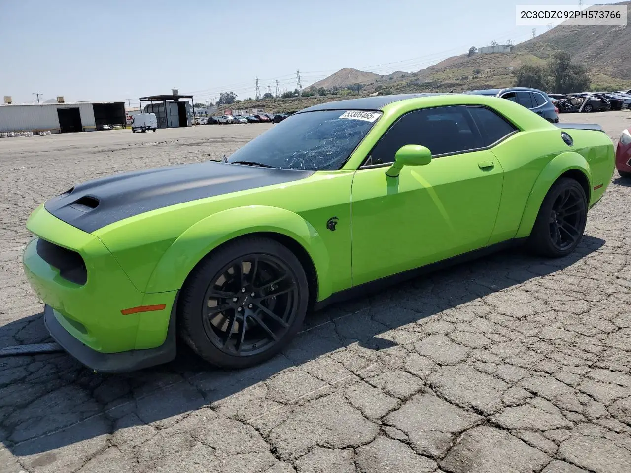 2023 Dodge Challenger Srt Hellcat VIN: 2C3CDZC92PH573766 Lot: 53305465
