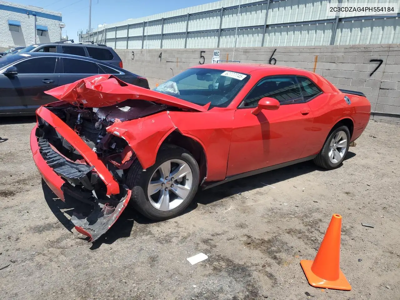 2023 Dodge Challenger Sxt VIN: 2C3CDZAG4PH554184 Lot: 62777745