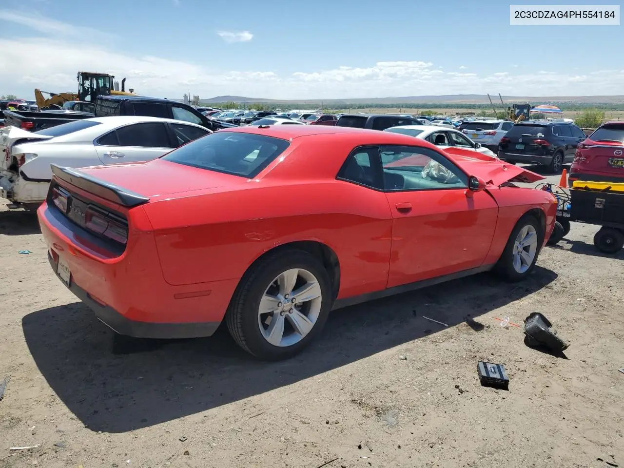 2023 Dodge Challenger Sxt VIN: 2C3CDZAG4PH554184 Lot: 62777745